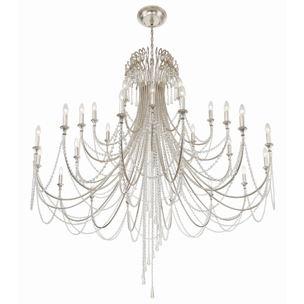 Crystorama Arcadia 61'' Chandelier in Antique Silver - Additional View