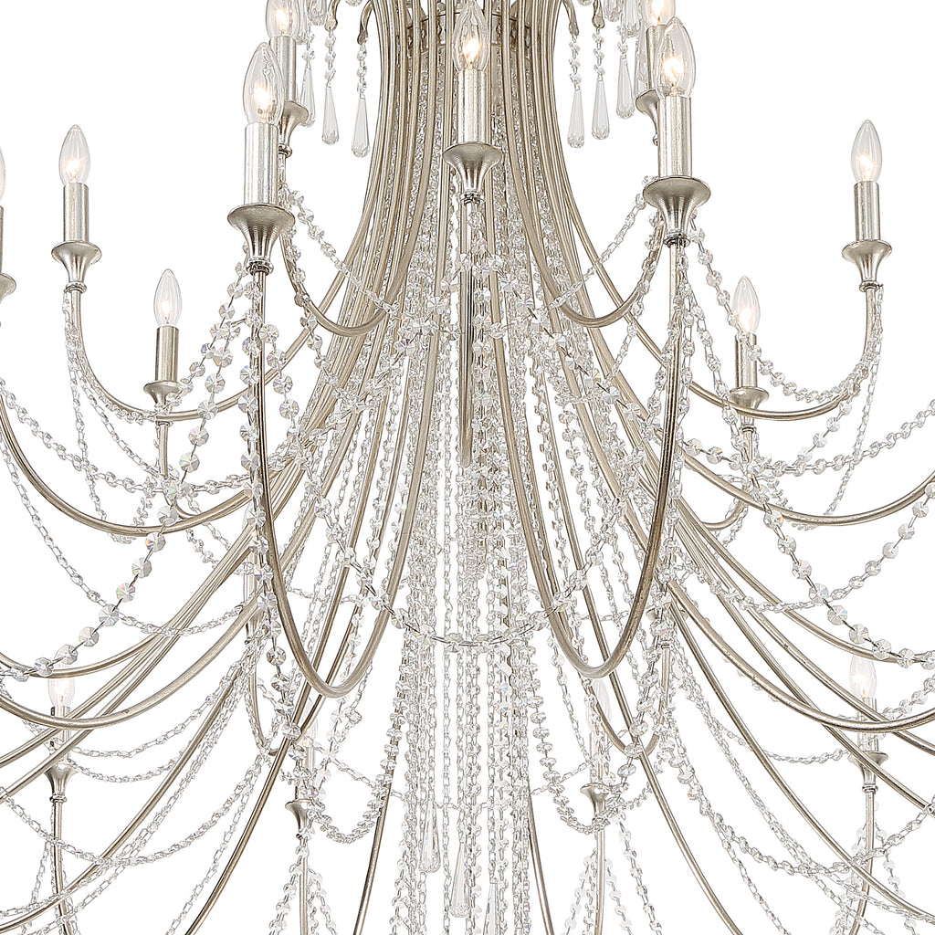 ARC-1929-SA-CL-MWP Arcadia 28 Light Chandelier | Alternate Image