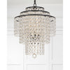 Crystorama Arielle 18'' Chandelier in Dark Bronze - Lifestyle View