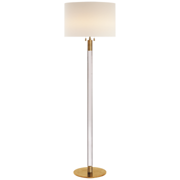 Hand-Rubbed Antique Brass with Crystal