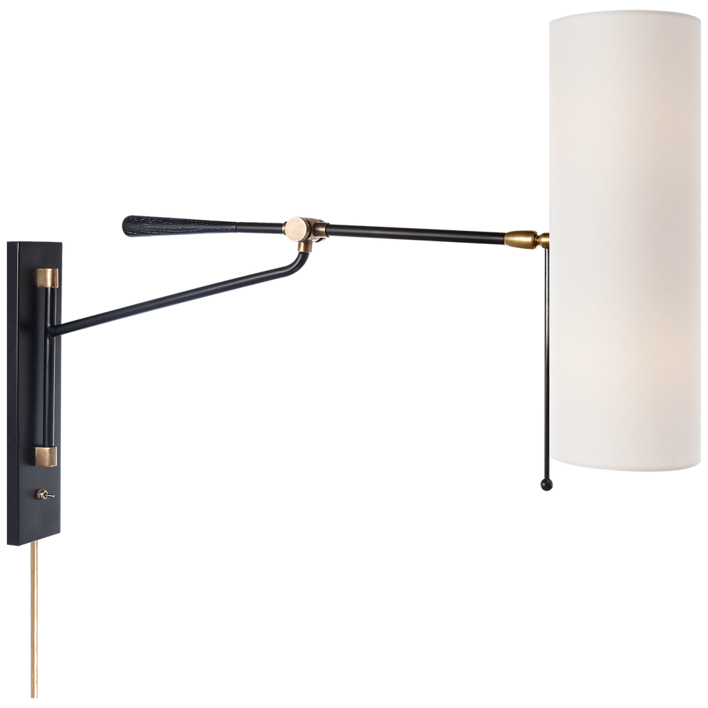 ARN2002BLKL AERIN Frankfort 2 Light Swing Arm | Main Image