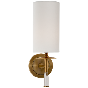 Hand-Rubbed Antique Brass with Crystal