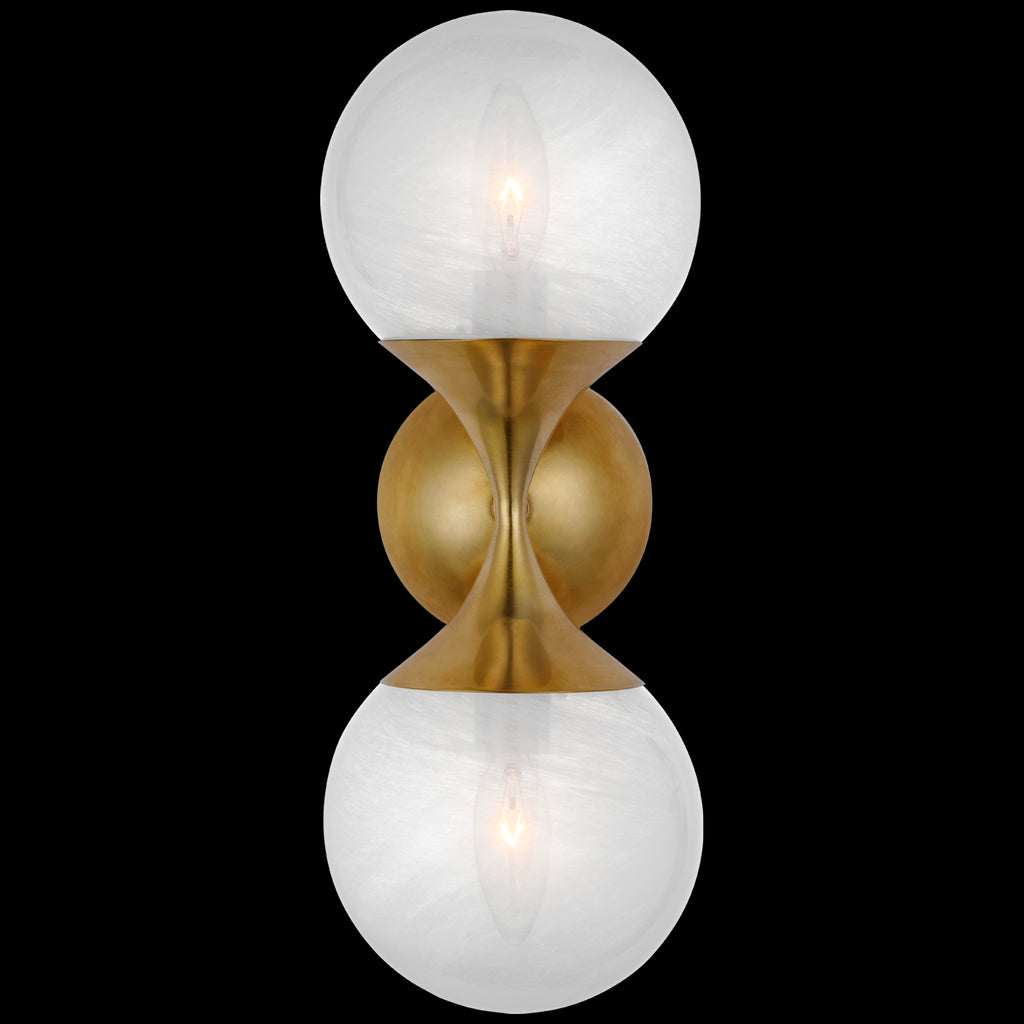 ARN2405HABWG AERIN Cristol 2 Light Sconce | Main Image
