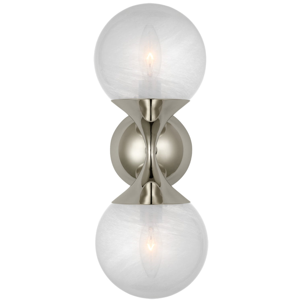 ARN2405PNWG AERIN Cristol 2 Light Sconce | Alternate Image
