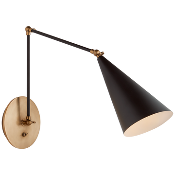 Black and Hand-Rubbed Antique Brass