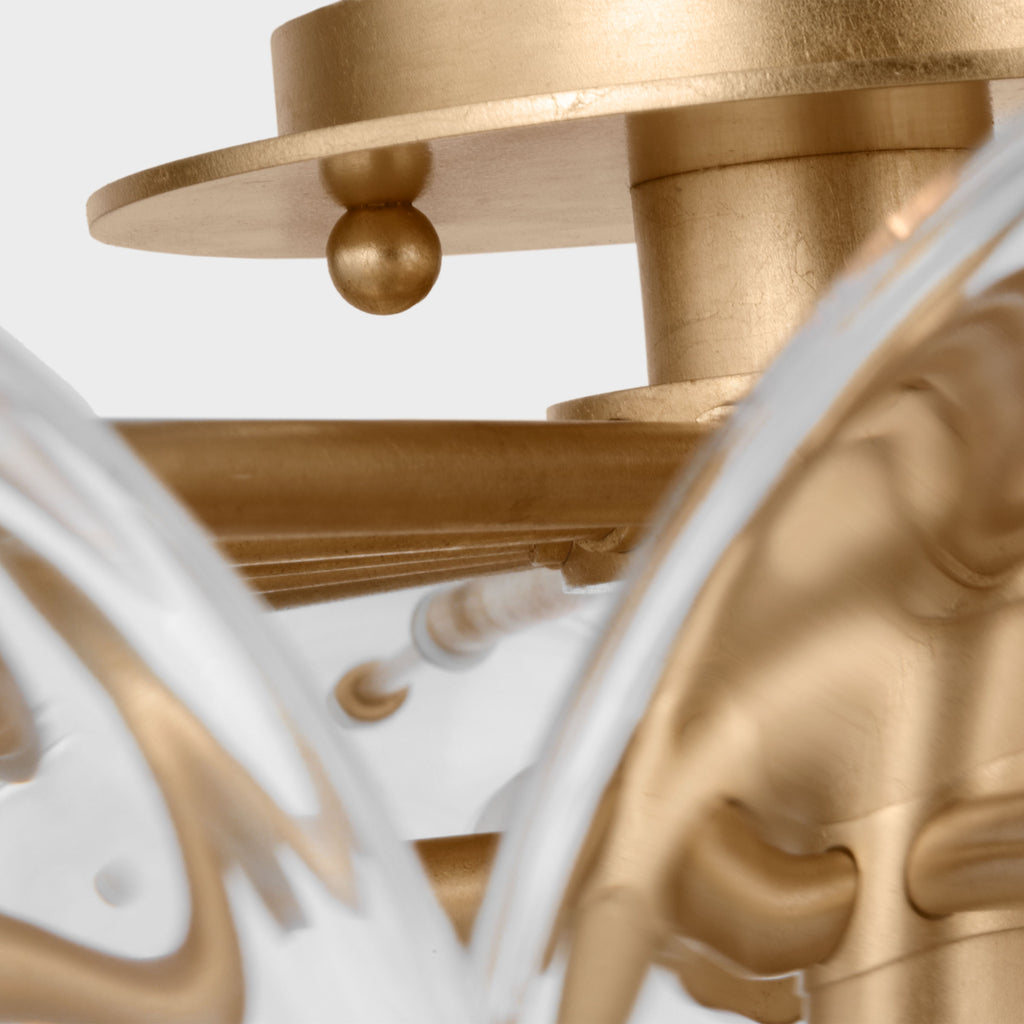 ARN4453GCSG AERIN Loire 10 Light Semi Flush Mount | Alternate Image
