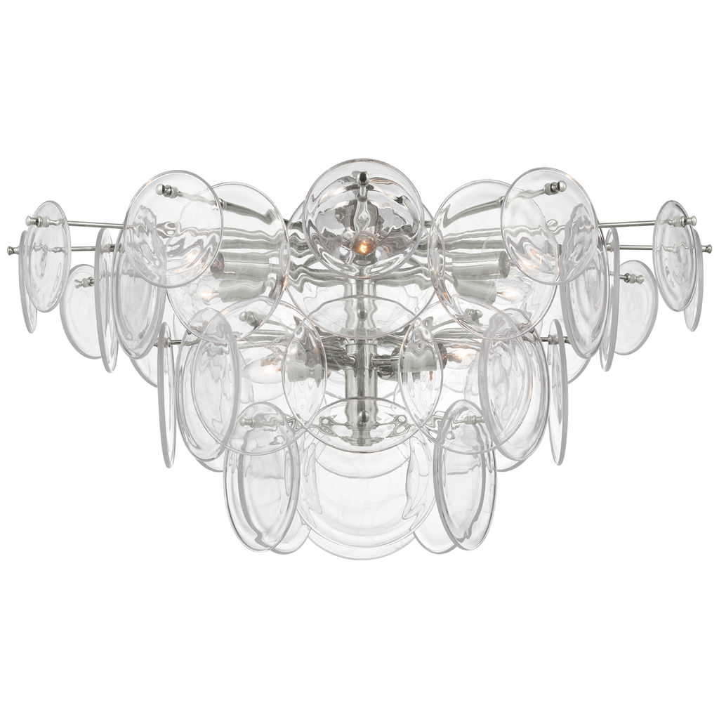 ARN4453PNCSG AERIN Loire 10 Light Semi Flush Mount | Main Image