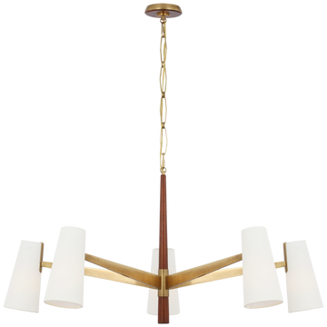 Hand-Rubbed Antique Brass and Mahogany