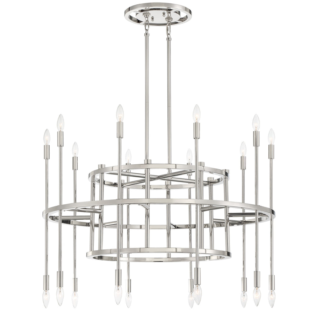 ARS-B4020-PN Aries 20 Light Chandelier | Alternate Image