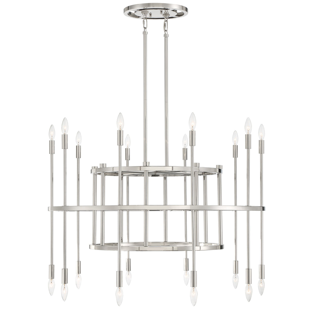 ARS-B4020-PN Aries 20 Light Chandelier | Alternate Image