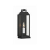 Crystorama Aspen 5'' Outdoor Sconce in Matte Black - Front View