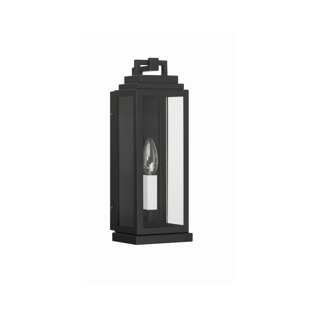 Crystorama Aspen 5'' Outdoor Sconce in Matte Black - Additional View