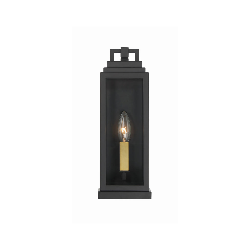 Crystorama Aspen 5'' Outdoor Sconce in Matte Black - Additional View