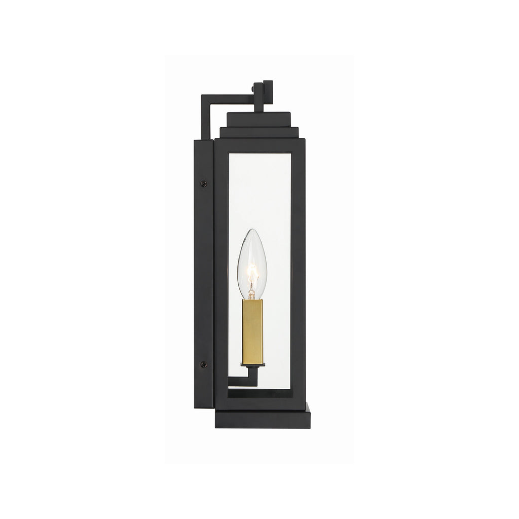 Crystorama Aspen 5'' Outdoor Sconce in Matte Black - Additional View