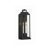 Crystorama Aspen 6.5'' Outdoor Sconce in Matte Black - Front View