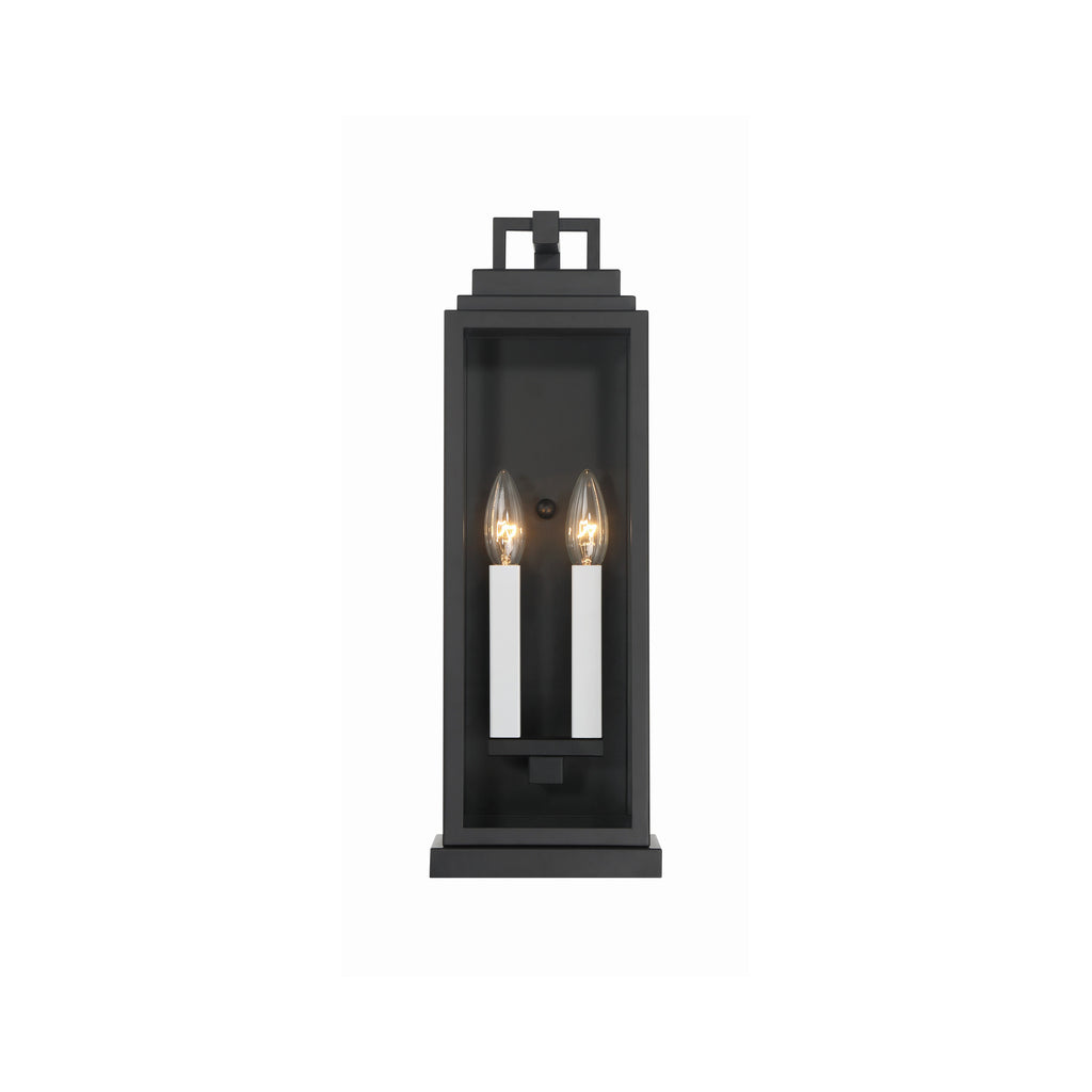 Crystorama Aspen 6.5'' Outdoor Sconce in Matte Black - Additional View
