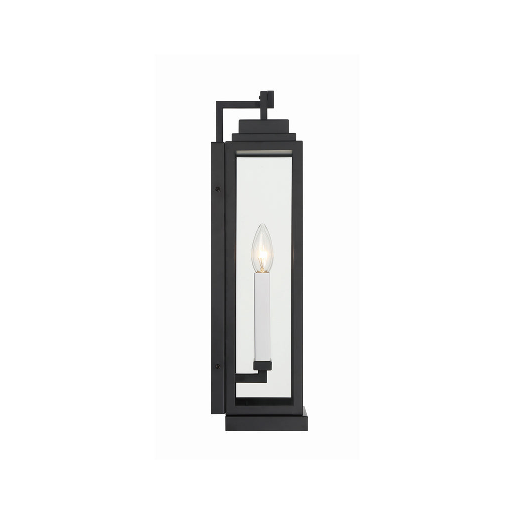Crystorama Aspen 6.5'' Outdoor Sconce in Matte Black - Additional View