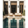 Crystorama Aspen 6.5'' Outdoor Sconce in Matte Black - Lifestyle View