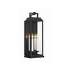 Crystorama Aspen 7.75'' Outdoor Sconce in Matte Black - Front View
