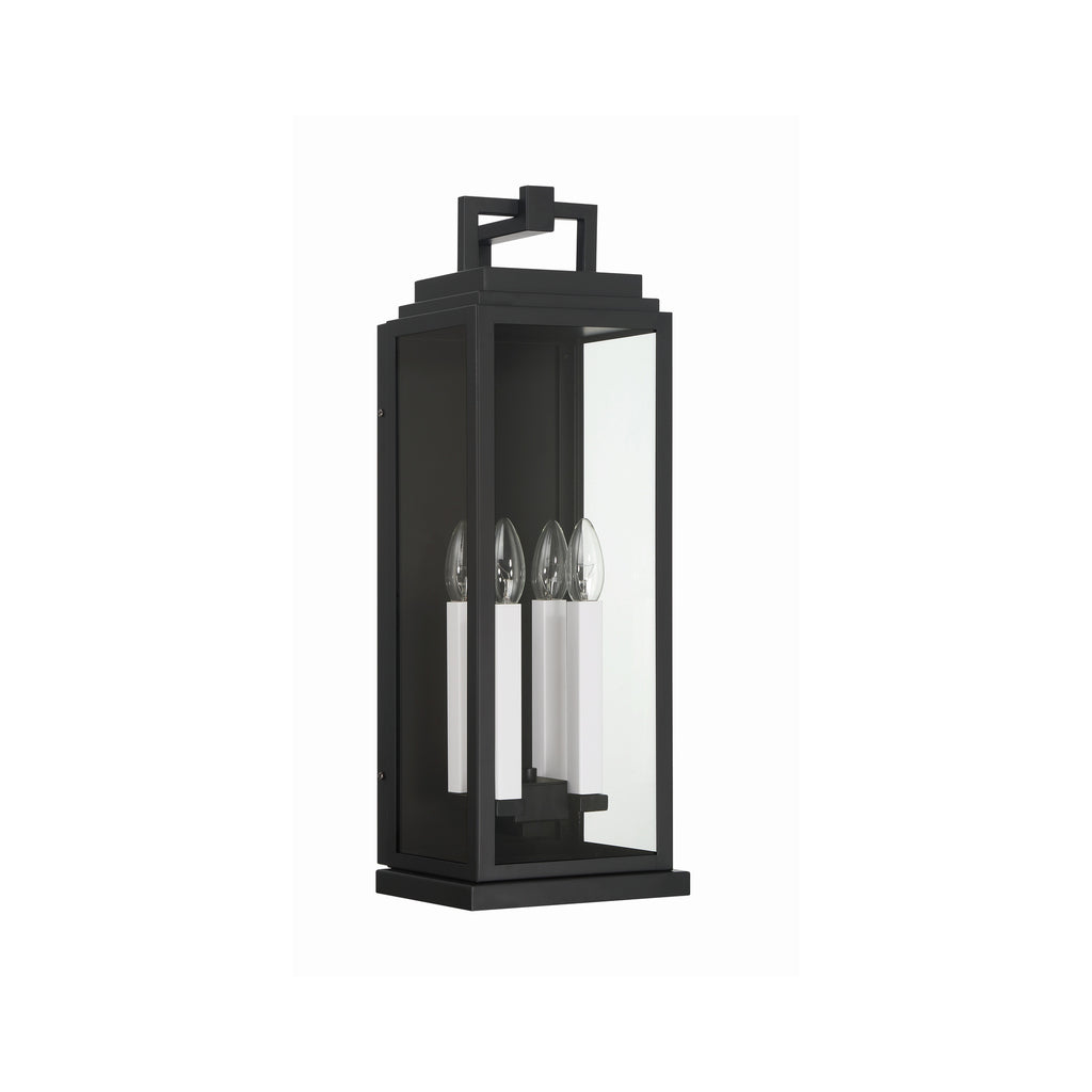 Crystorama Aspen 7.75'' Outdoor Sconce in Matte Black - Additional View