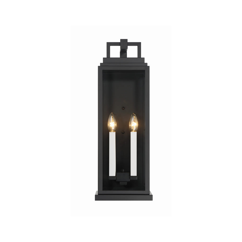 Crystorama Aspen 7.75'' Outdoor Sconce in Matte Black - Additional View
