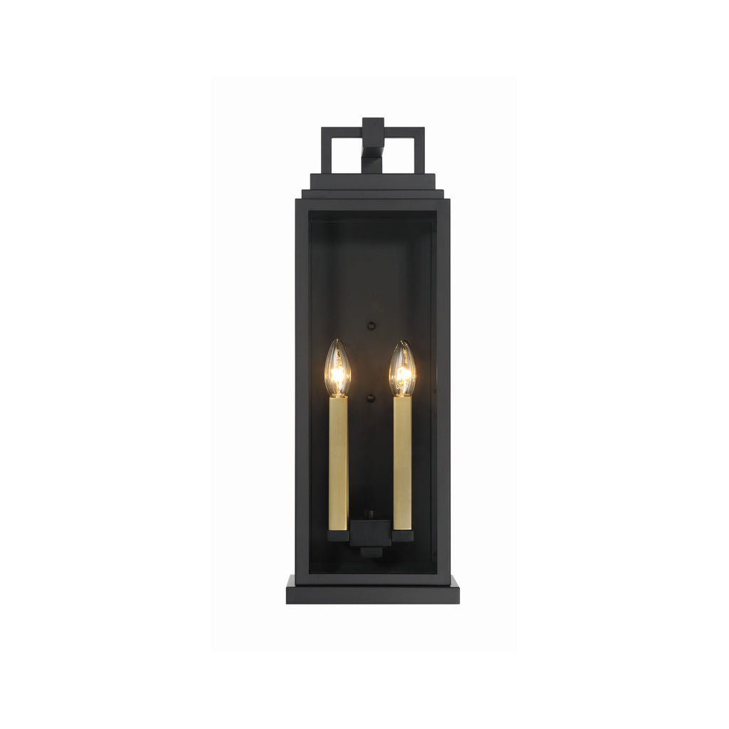 Crystorama Aspen 7.75'' Outdoor Sconce in Matte Black - Additional View