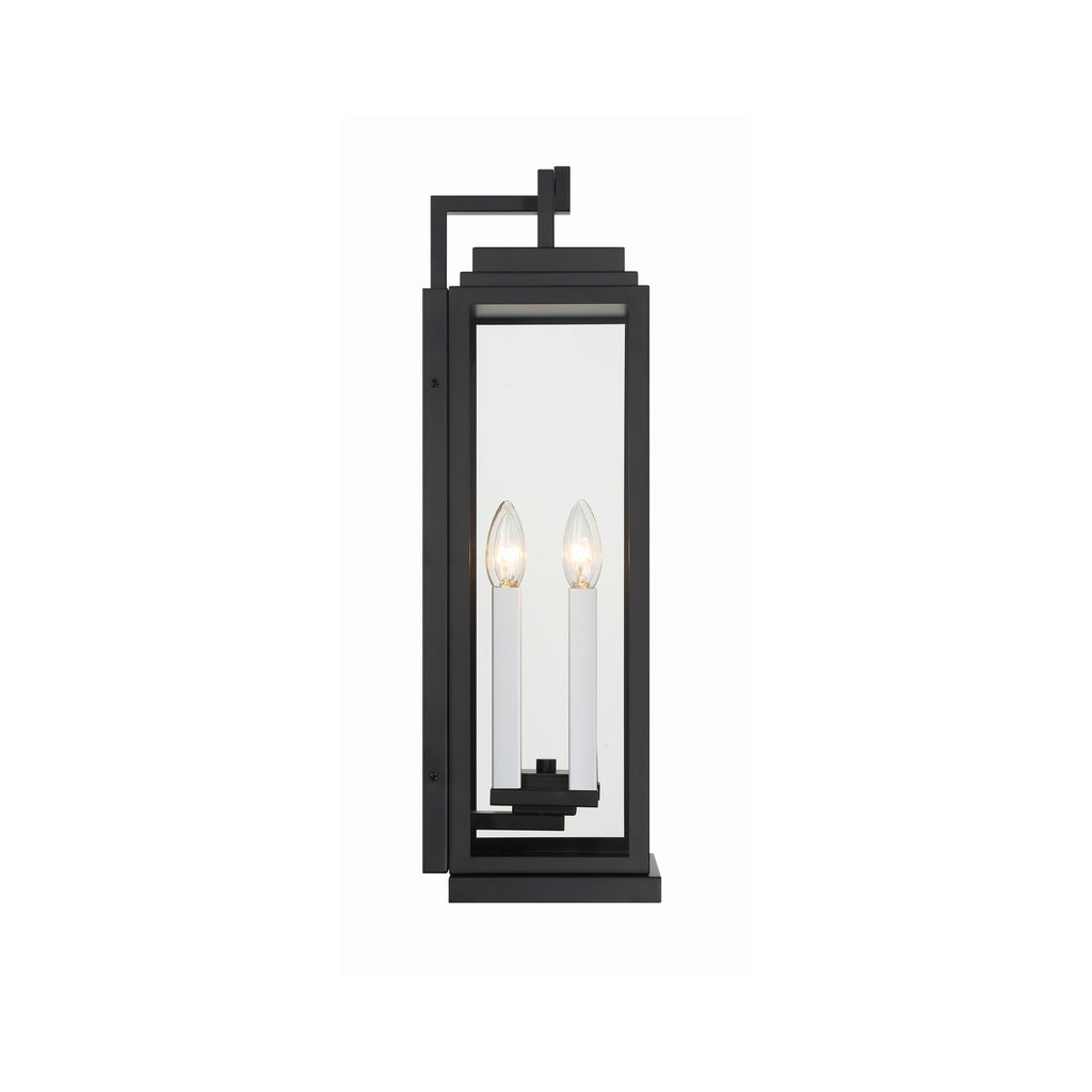 Crystorama Aspen 7.75'' Outdoor Sconce in Matte Black - Additional View