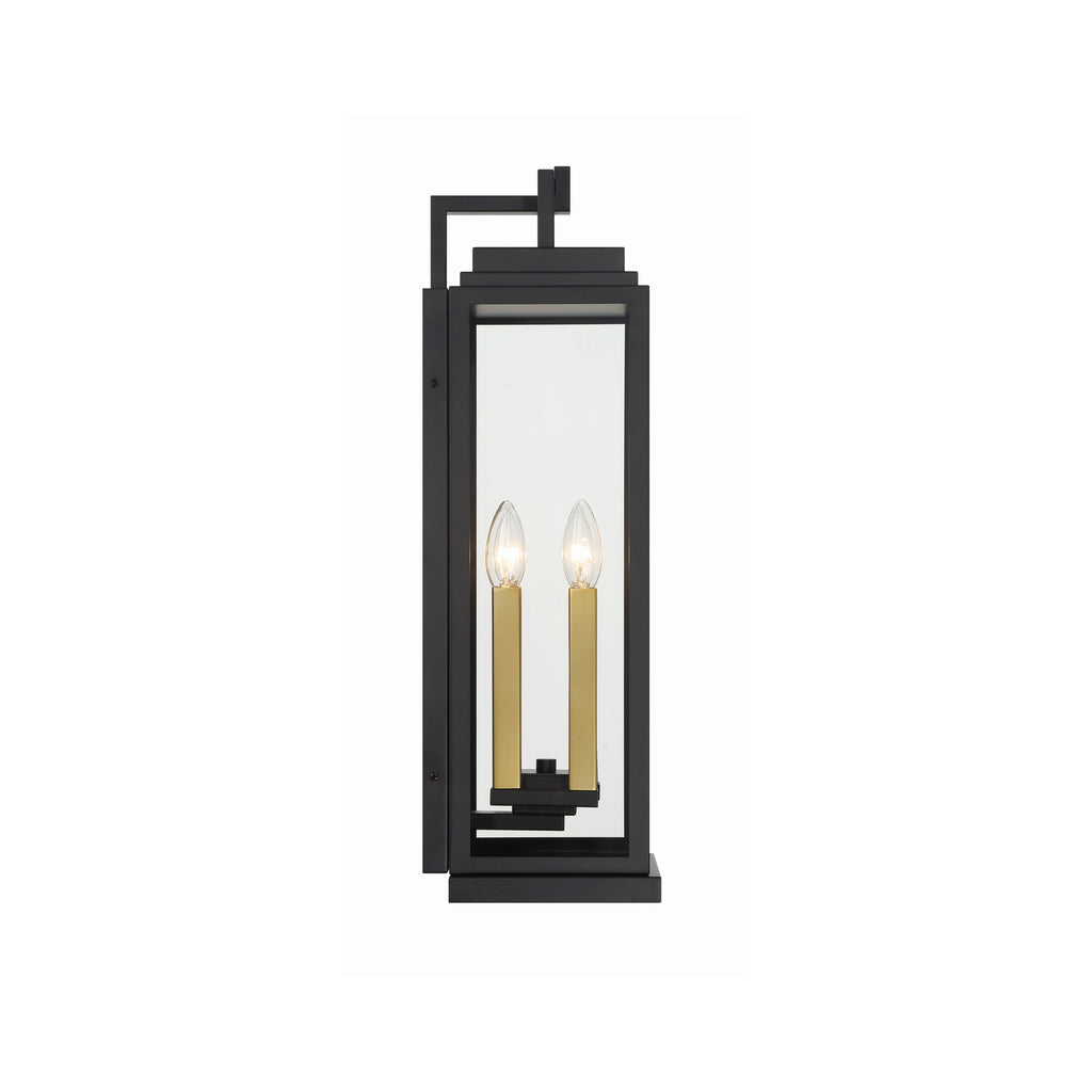 Crystorama Aspen 7.75'' Outdoor Sconce in Matte Black - Additional View