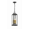 Crystorama Aspen 6.5'' Outdoor Pendant in Matte Black - Additional View