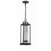 Crystorama Aspen 6.5'' Outdoor Pendant in Matte Black - Additional View
