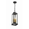 Crystorama Aspen 6.5'' Outdoor Pendant in Matte Black - Additional View