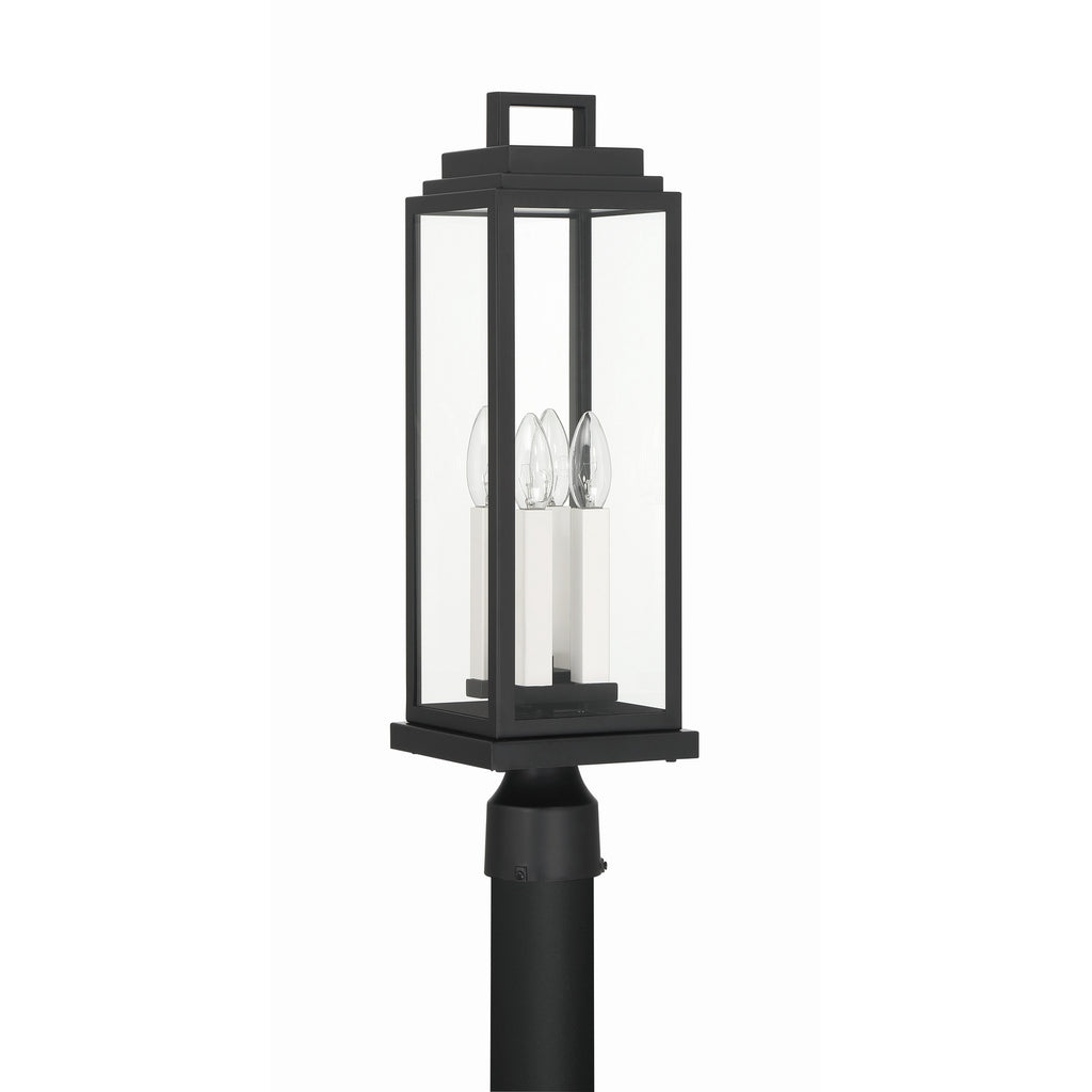 Crystorama Aspen 6.5'' Outdoor Post in Matte Black - Additional View