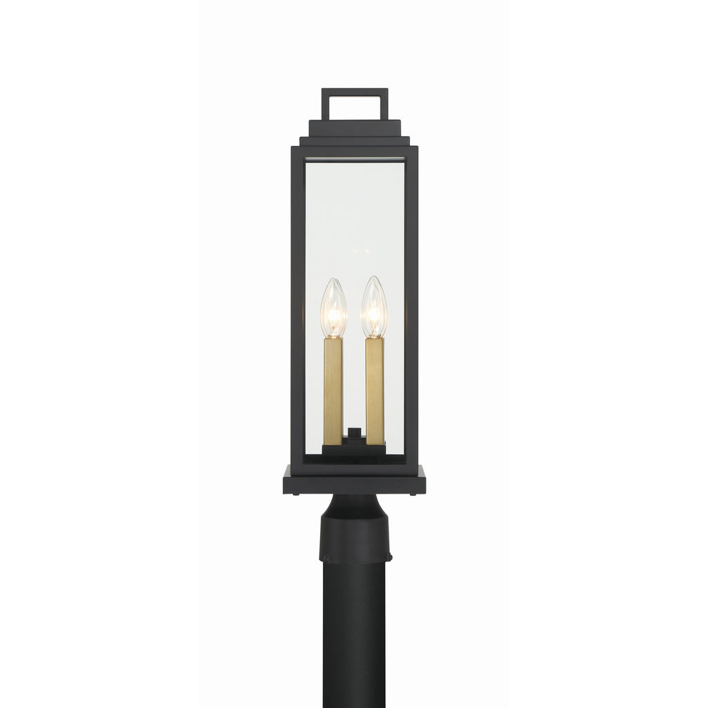 Crystorama Aspen 6.5'' Outdoor Post in Matte Black - Additional View