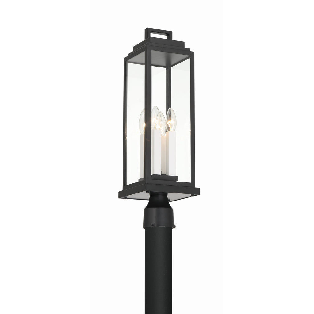 Crystorama Aspen 6.5'' Outdoor Post in Matte Black - Additional View