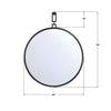 AST-M860-MK Alston 40'' Mirror | Dimensions Image