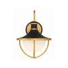Crystorama Atlas 9.75'' Outdoor Sconce in Matte Black + Textured Gold - Additional View