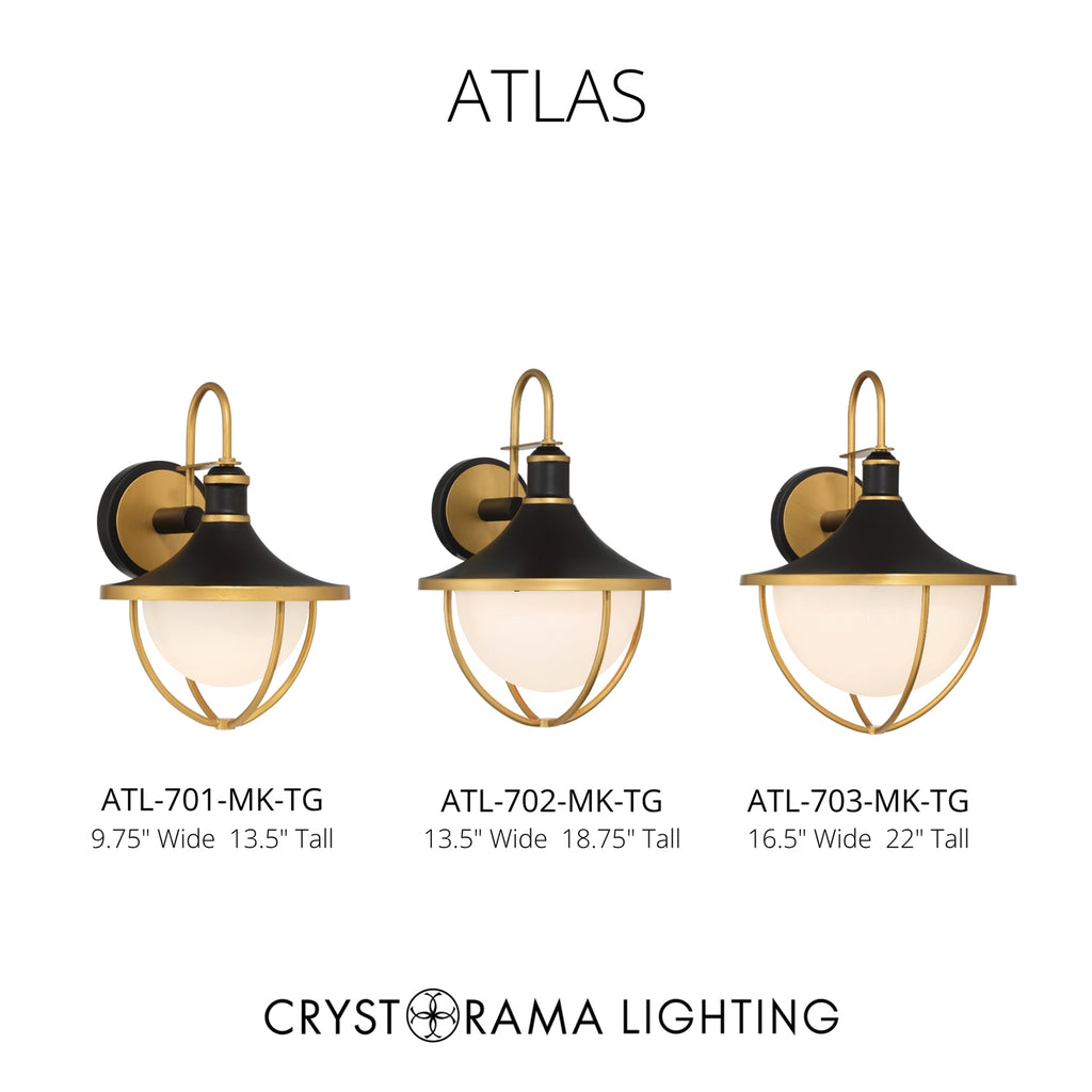 Crystorama Atlas 16.5'' Outdoor Sconce - Collection Image