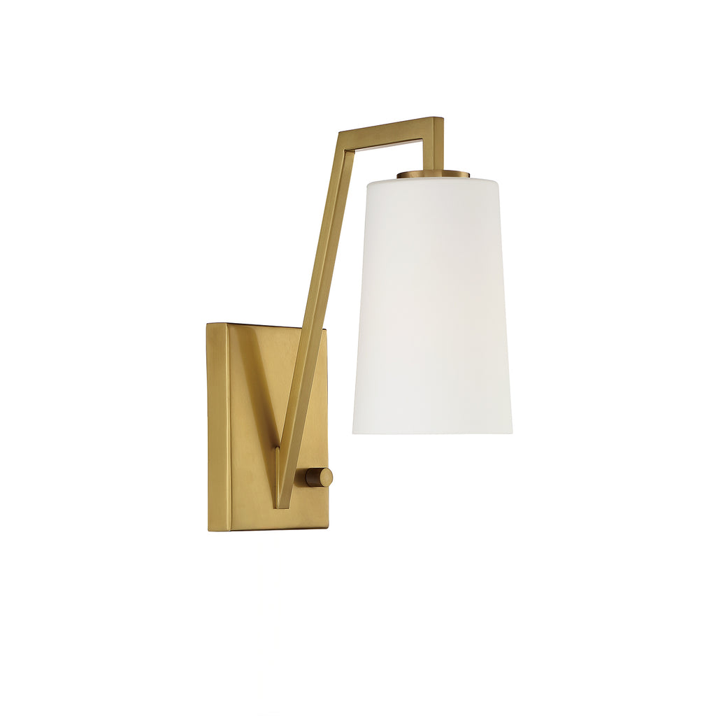 Crystorama Avon 5'' Task Sconce in Aged Brass - Additional View