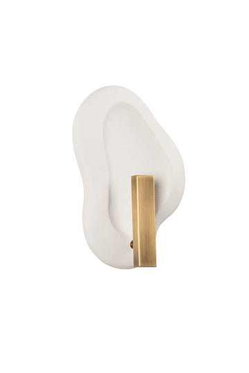 Patina Brass/Ceramic Rustic Shell