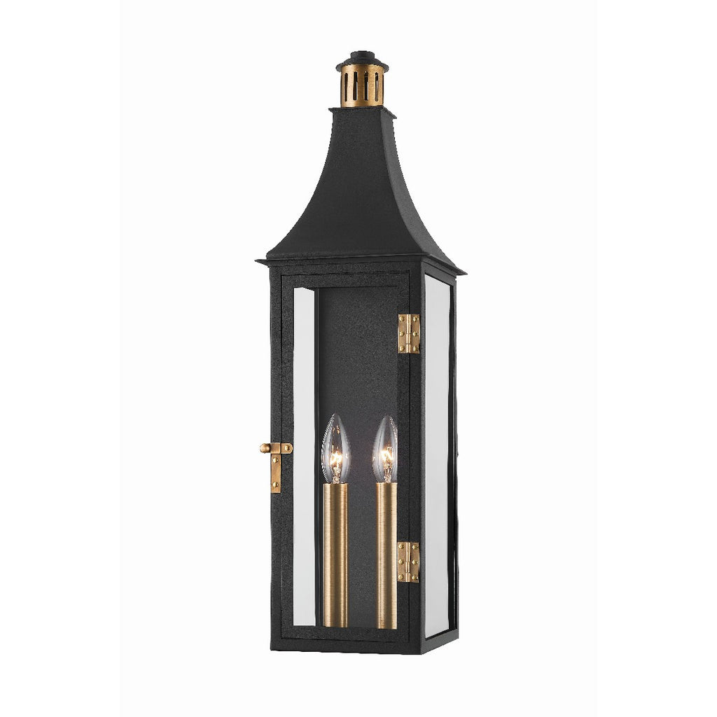 B7824-PBR/TBK Wes 2 Light Outdoor Sconce | Alternate Image