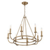 Crystorama Bailey 28'' Chandelier in Aged Brass - Additional View