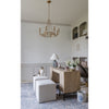 Crystorama Bailey 28'' Chandelier in Aged Brass - Lifestyle View