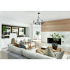 Crystorama Bailey 28'' Chandelier in Matte Black - Lifestyle View