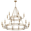 Crystorama Bailey 48'' Chandelier in Aged Brass - Additional View
