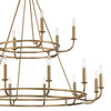 Crystorama Bailey 48'' Chandelier in Aged Brass - Additional View