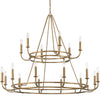 Crystorama Bailey 48'' Chandelier in Aged Brass - Additional View