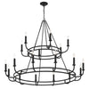 Crystorama Bailey 48'' Chandelier in Matte Black - Additional View