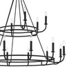 Crystorama Bailey 48'' Chandelier in Matte Black - Additional View