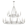 Crystorama Bailey 48'' Chandelier in Polished Nickel - Front View