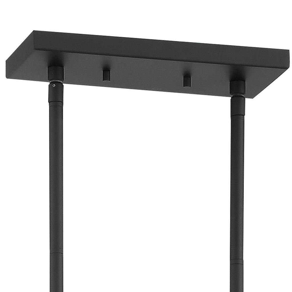 Crystorama Bailey 42'' Linear Chandelier in Matte Black - Additional View